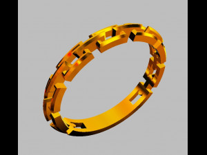Chain Ring 3D Print Model