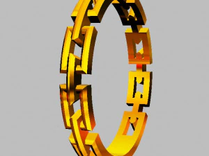 Chain Ring 3D Print Model