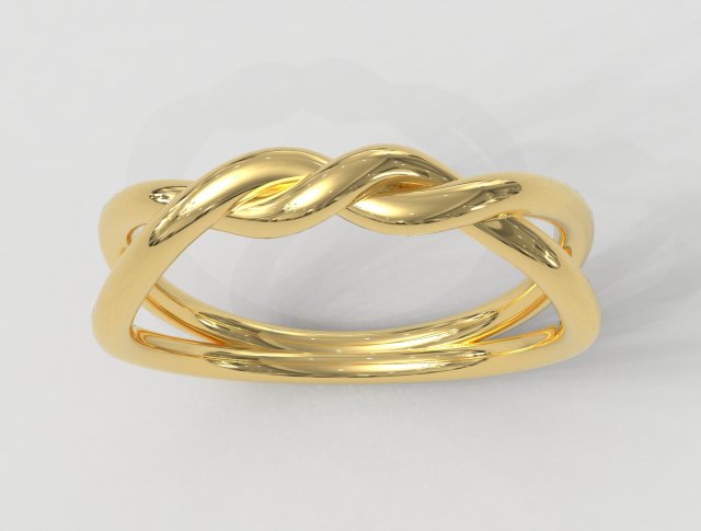 Knot Ring Modelo de Impressão 3D .c4d .max .obj .3ds .fbx .stl .blend 