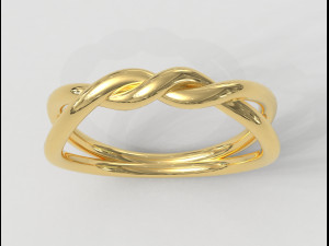 Knot Ring 3D Print Model