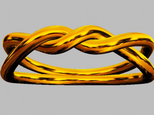 Knot Ring Modelo de Impressão 3D