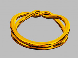 Knot Ring Modelo de Impressão 3D