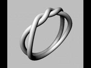Knot Ring 3D Print Model