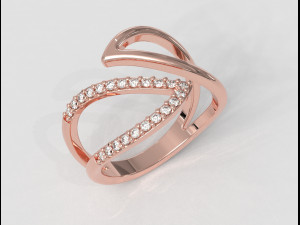 Leafs Diamond Ring Modelo de Impressão 3D
