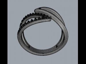 Leafs Diamond Ring Modelo de Impressão 3D