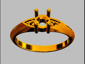 4mm Engagement Ring 3D 프린트 모델