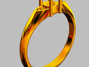 4mm Engagement Ring 3D 프린트 모델