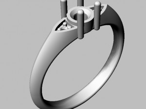 4mm Engagement Ring 3D 프린트 모델