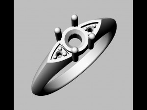 4mm Engagement Ring 3D 프린트 모델