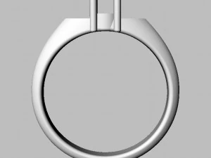 Обручальное кольцо 4 мм 3D Принт Модель