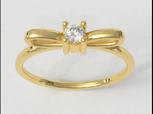 Bow Knot Ring 3D Print Model