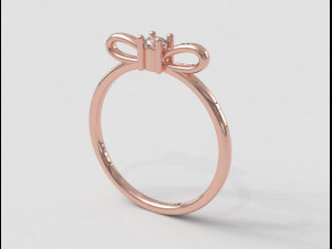 Bow Knot Ring 3D Принт Модель