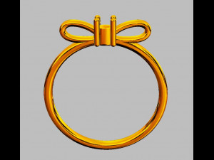 Bow Knot Ring 3D Принт Модель