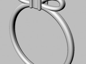 Bow Knot Ring 3D Принт Модель