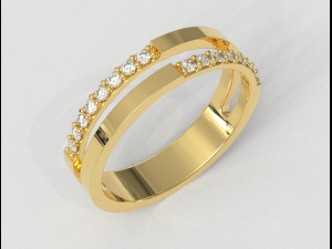 Double Diamond Ring 3Dプリントモデル