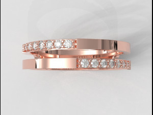Double Diamond Ring 3Dプリントモデル