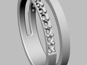 Double Diamond Ring 3D Print Model