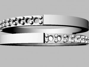Double Diamond Ring 3D Print Model