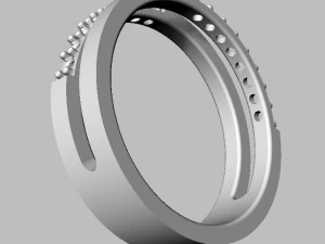Double Diamond Ring 3D Print Model