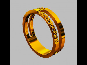 Double Diamond Ring 3Dプリントモデル
