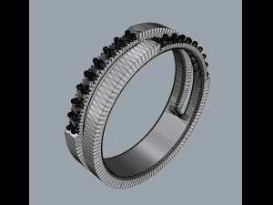 Double Diamond Ring 3D Print Model
