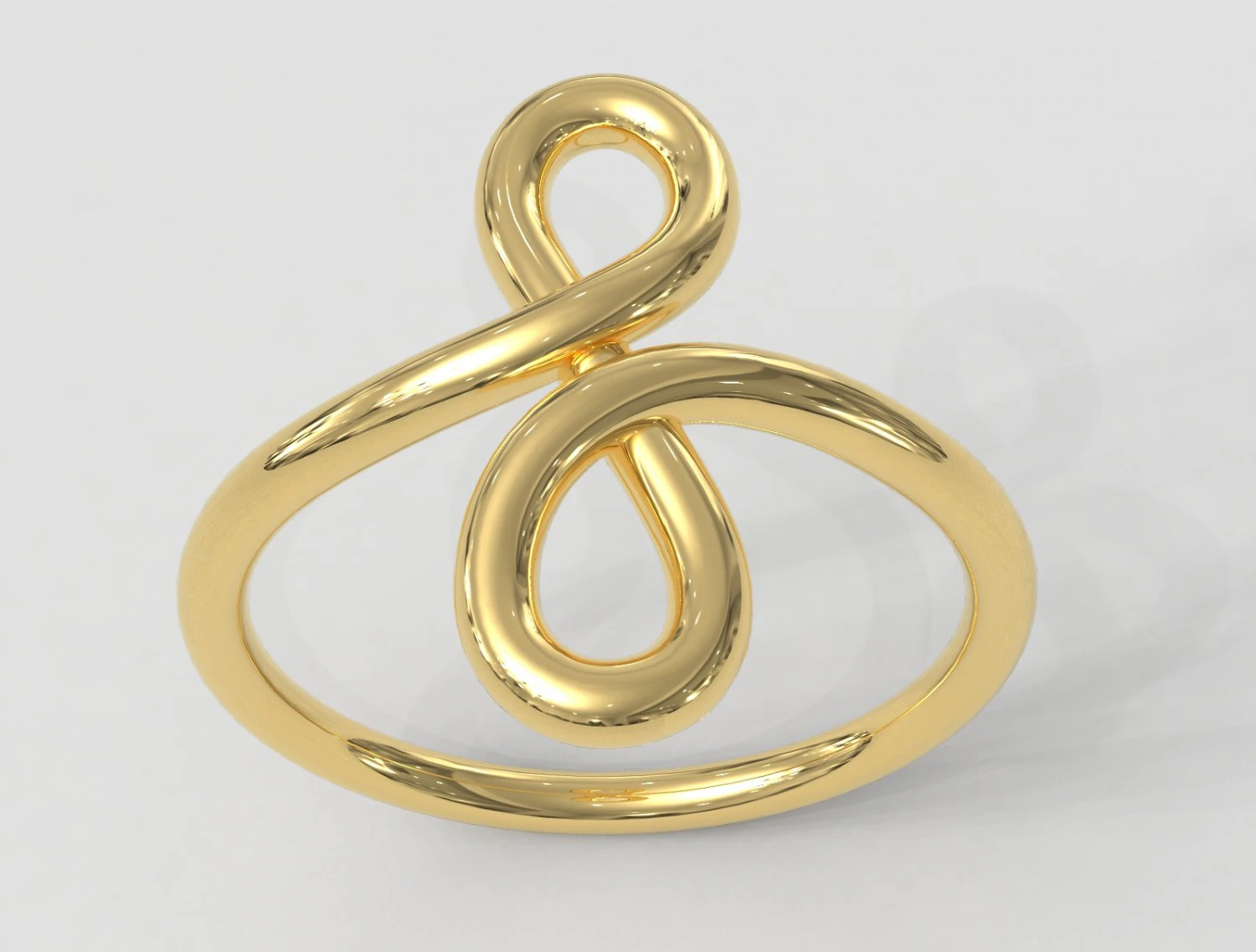 Knot Ring 3D Print Model .c4d .max .obj .3ds .fbx .stl .blend 