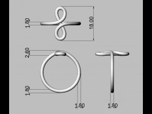 Knot Ring 3D Print Model