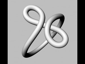 Knot Ring 3D Print Model