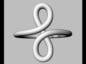 Knot Ring 3D Print Model