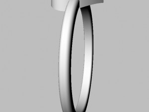 Heart Diamond Ring 3D Print Model