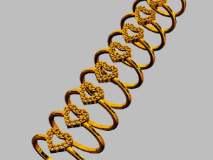 Heart Diamond Ring 3D Print Model