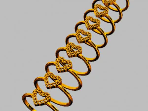 Heart Diamond Ring 3D Print Model