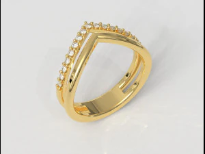 Anel Duplo Modelo de Impressão 3D