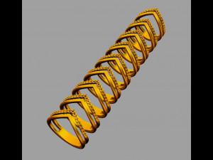 Double Ring 3D 프린트 모델