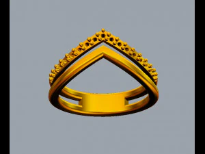 Anel Duplo Modelo de Impressão 3D