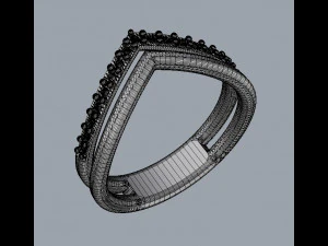 Anel Duplo Modelo de Impressão 3D