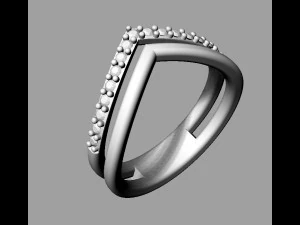 Anel Duplo Modelo de Impressão 3D