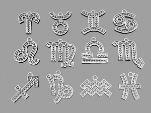 12 Zodiac Pendants 3D 프린트 모델