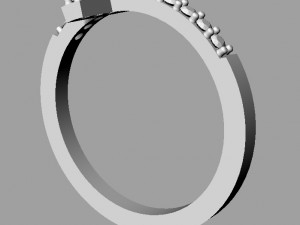 Cross Diamond Ring 3D Baskı Modeli