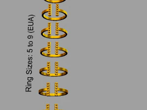 T Diamond Ring 3D Print Model