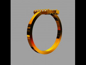 T Diamond Ring 3Dプリントモデル