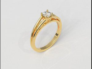 4mm Engagement Ring 3D 프린트 모델
