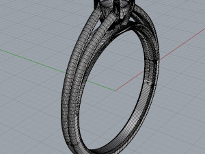 4mm Engagement Ring 3D 프린트 모델