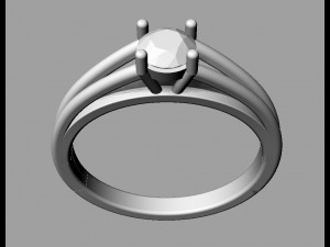 4mm Engagement Ring 3D 프린트 모델