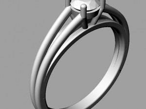 4mm Engagement Ring 3D 프린트 모델