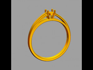 4mm Engagement Ring 3D 프린트 모델
