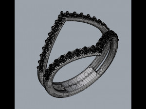 Double Diamond Ring Modelo de impresión 3D