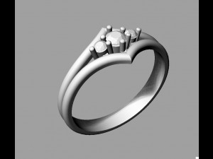 3 Stones Ring Modelo de Impressão 3D