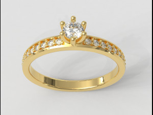 350mm Engagement Ring 3D Print Model