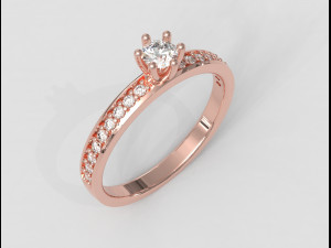 350mm Engagement Ring Modèles 3D en vedette